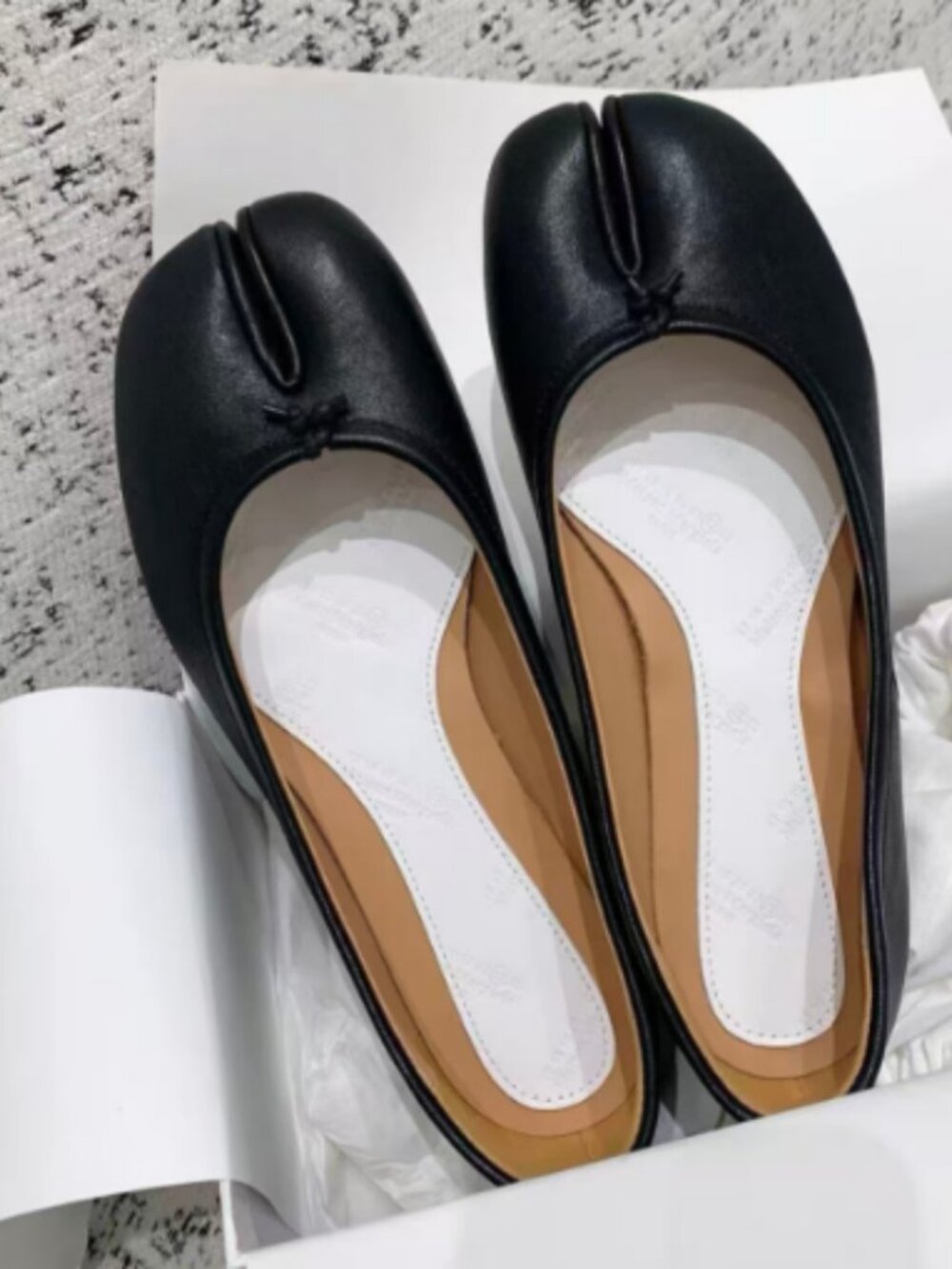 Maison Margiela Black Tabi Ballet Flats